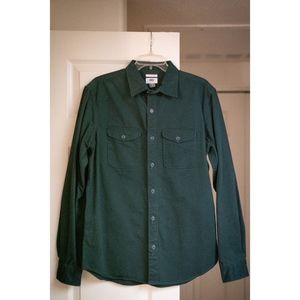 Army Green Button Down (thick material)